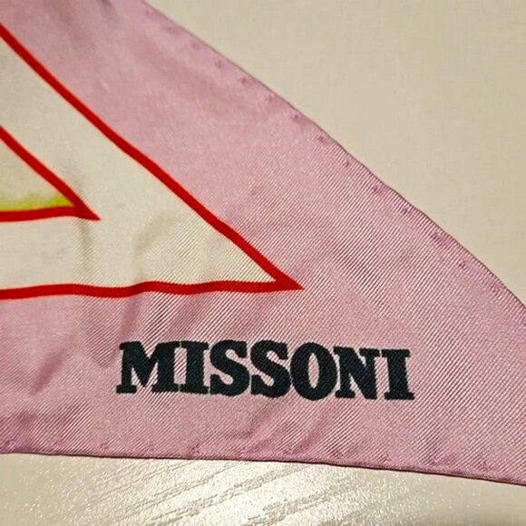 NWT Authentic Missoni colorful silk triangle scarf - Picture 4 of 10